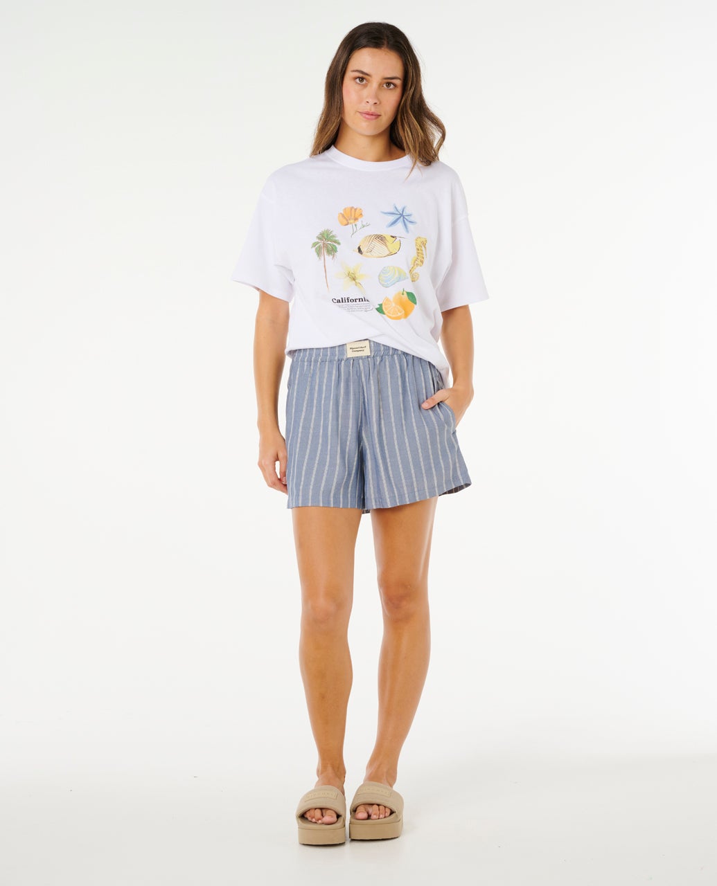 Beach Days Pinstripe Short