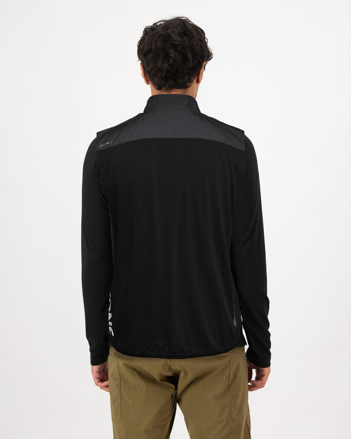 Gilet coupe-vent en mérinos Diversion - Noir | Gilet pour homme