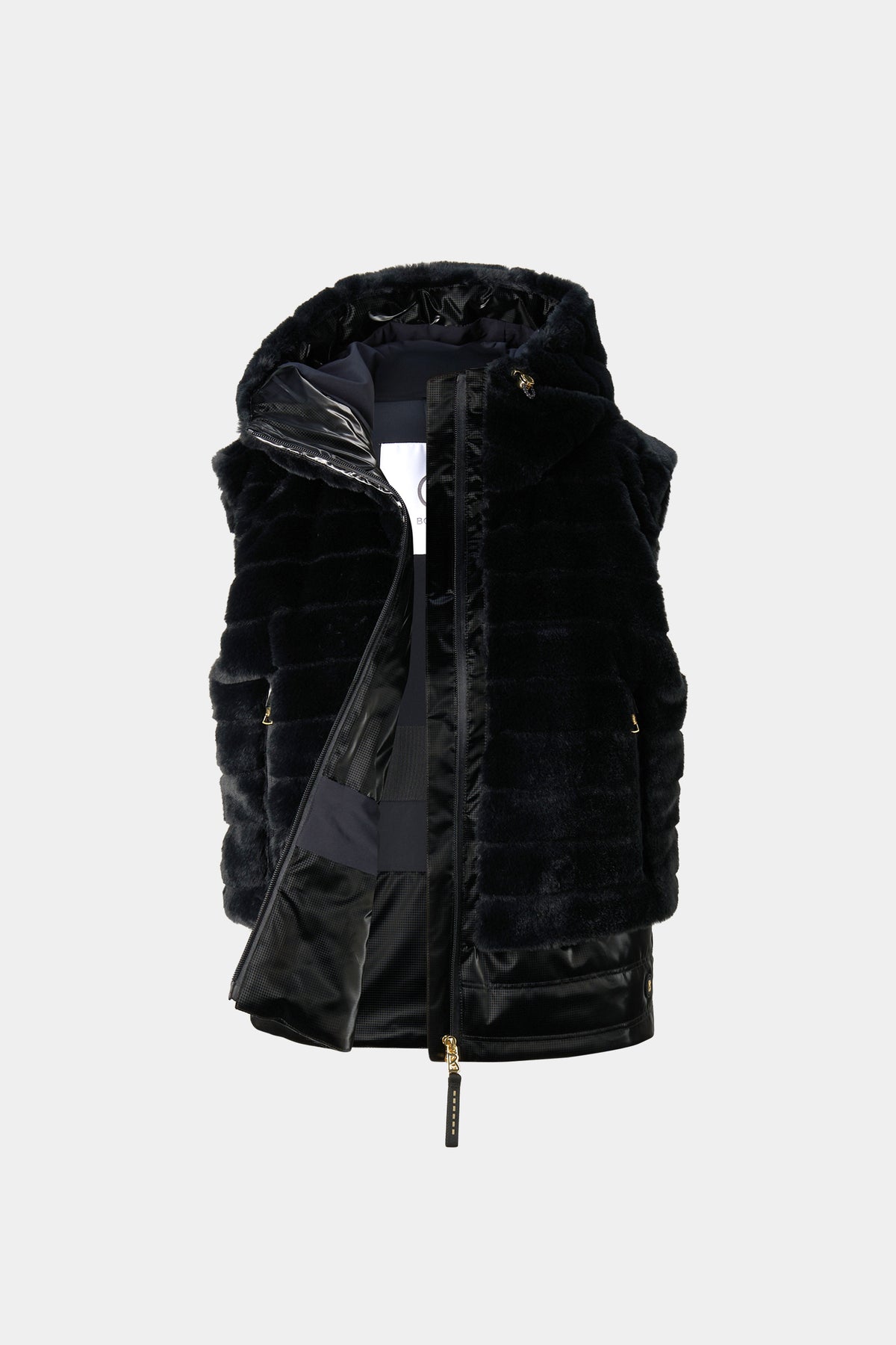 Manda gilet en duvet en fausse fourrure