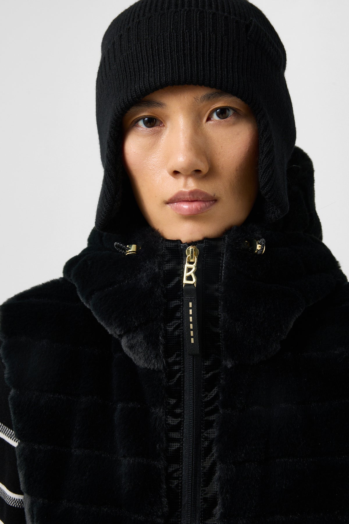 Manda gilet en duvet en fausse fourrure