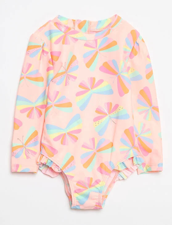 One-piece rashguard swimsuit