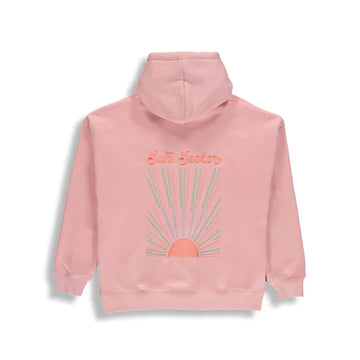 Sun seeker hoodie light pink adult