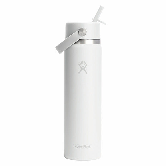 Wide Mouth Flex Straw 24 oz - Bouteille isolée avec bouchon à paille rétractable