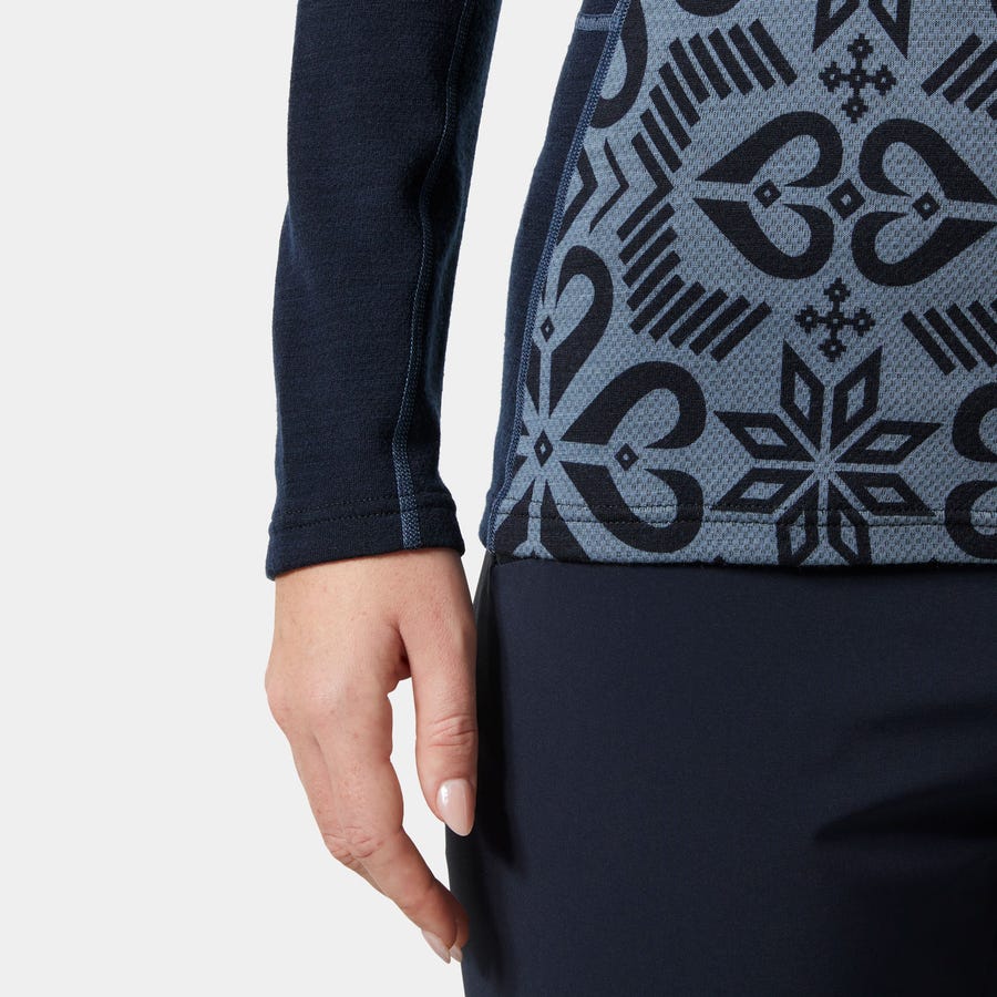 LIFA® Merino Midweight Graphic Long-Sleeve Crew Base Layer pour femme