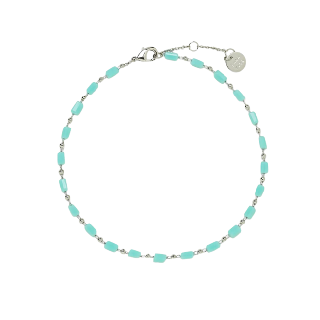 Blue skies chain anklet