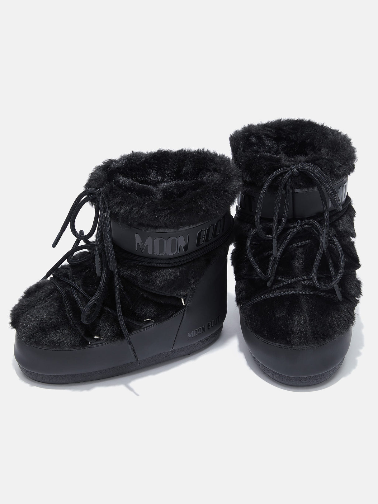 BOTTES ICON LOW BLACK EN FAUSSE FOURRURE