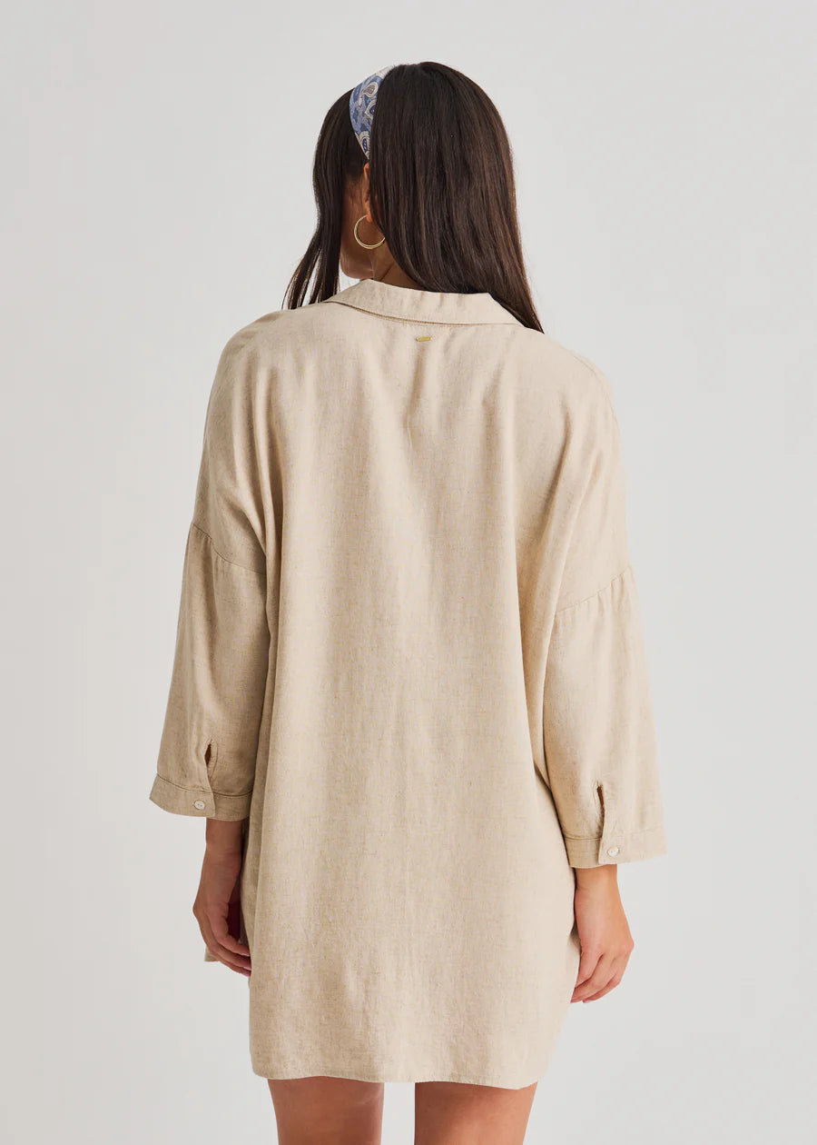 W Linen Blend Tunic Shirt