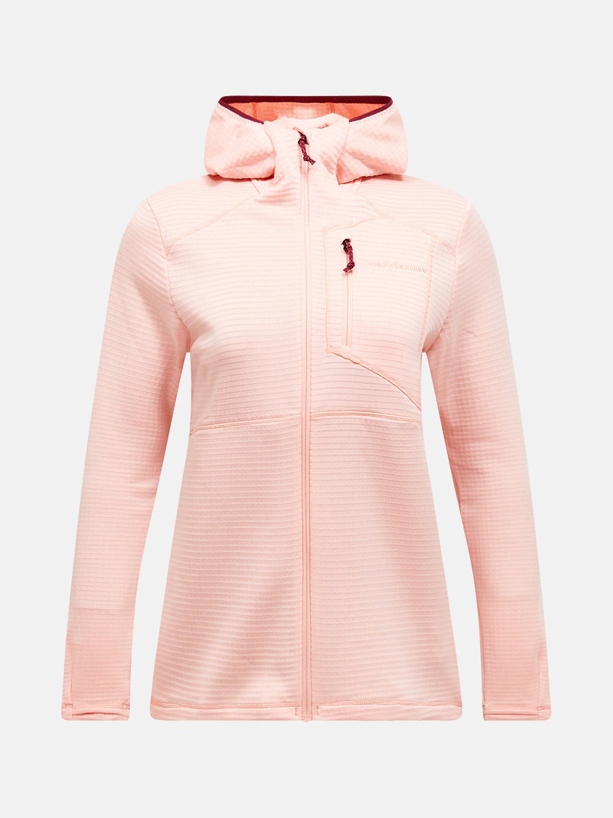 W trail Polartec® Power Grid™ zip hood