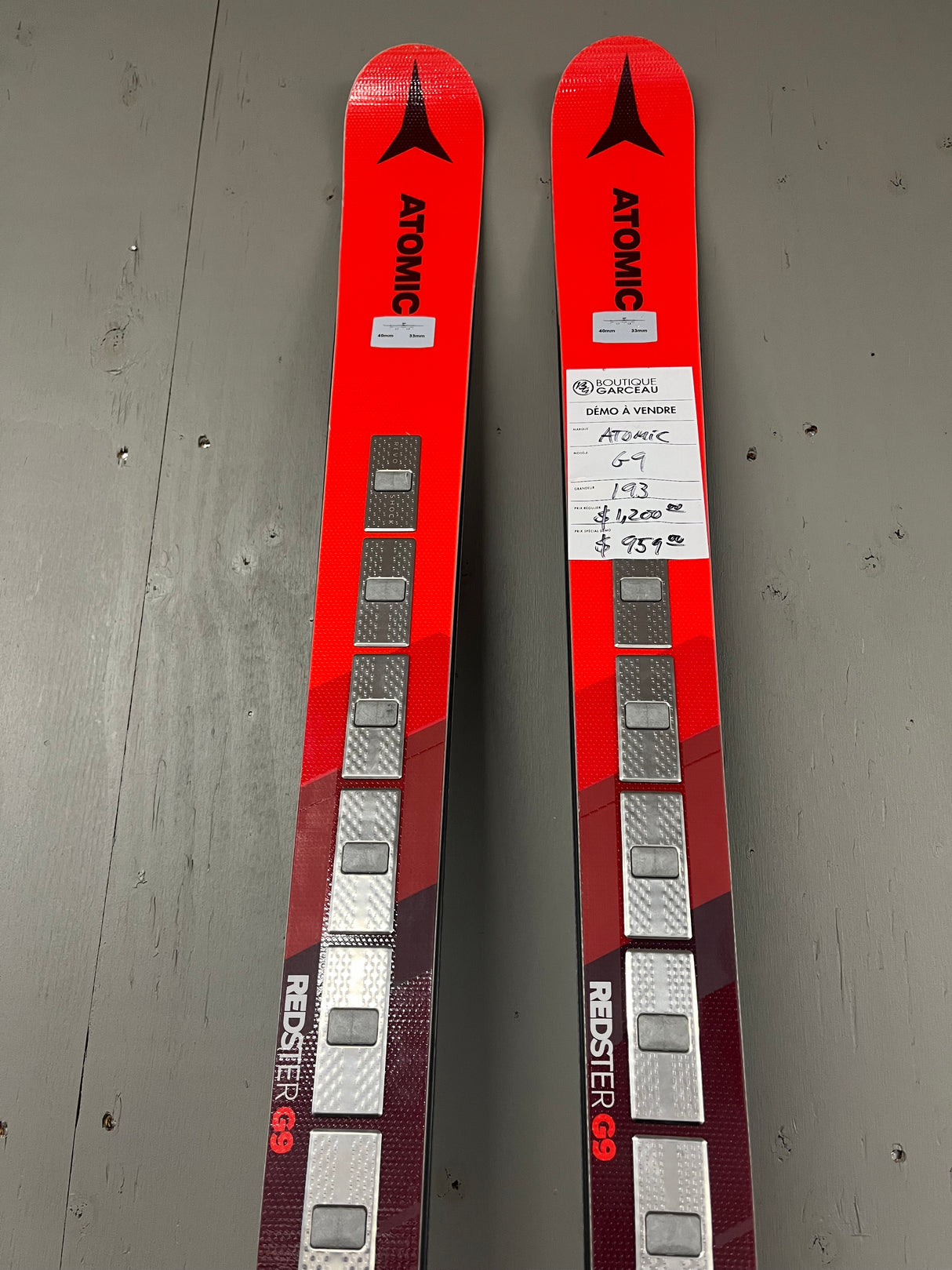 Redster G9 FIS RVSK M Red demo + Icon RS 16