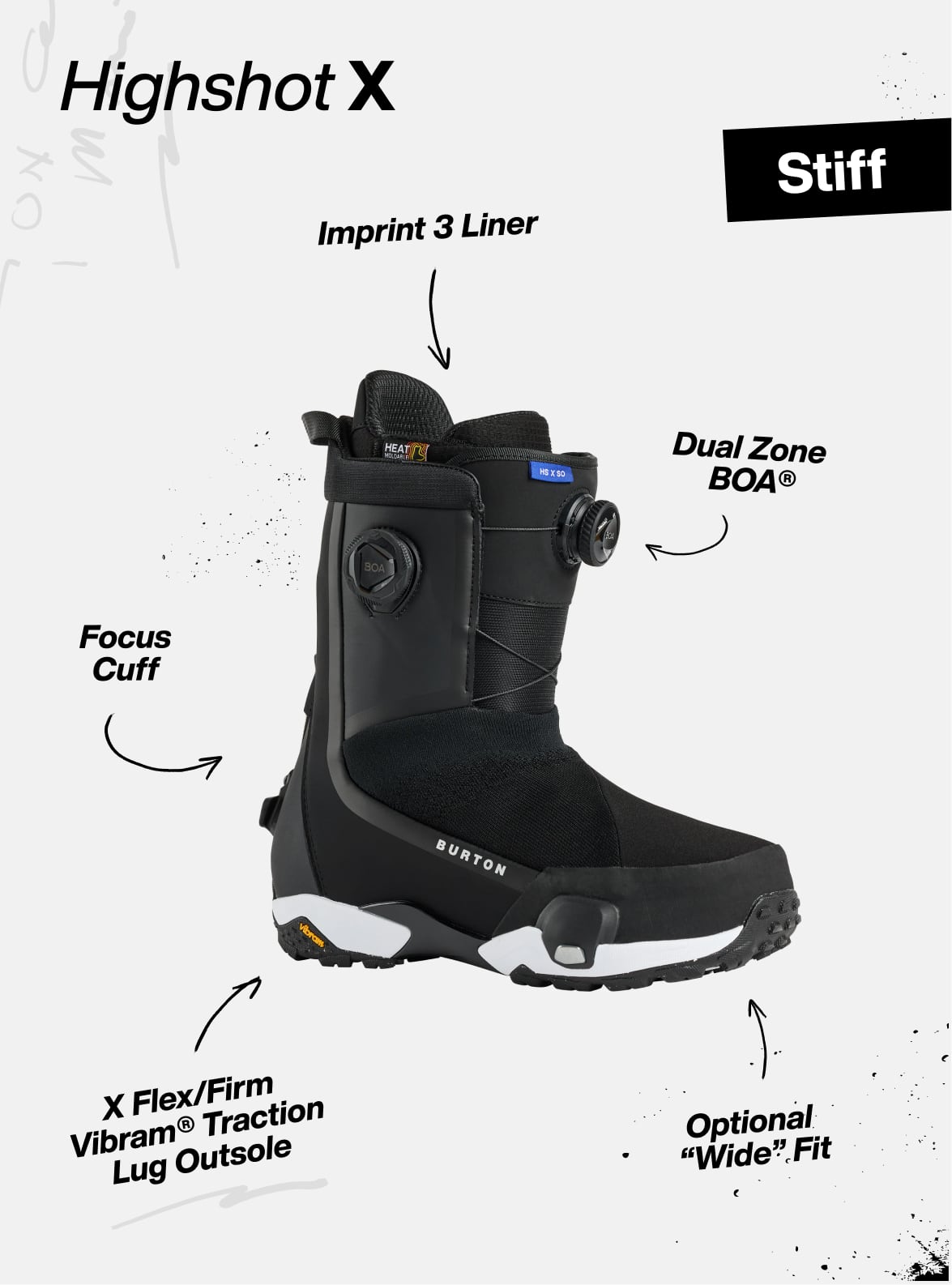 Bottes de planche à neige Highshot X Step On® de Burton pour hommes