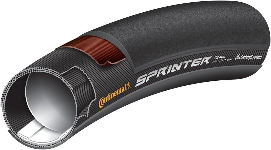 Tubular Sprinter Black Chili 28 X 25
