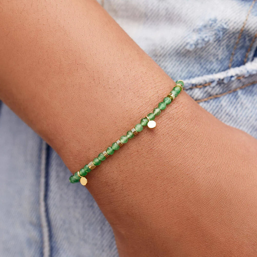 Jade Beaded String Bracelet