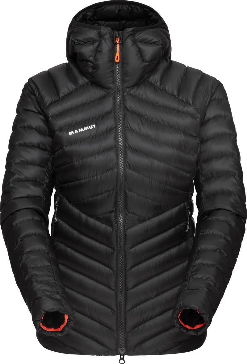 W broad peak in hooded jacket