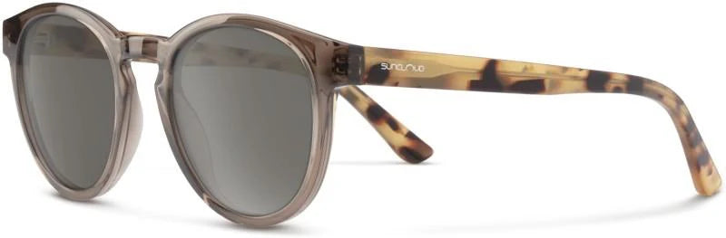Barnes Black + Polarized grey-green lenses