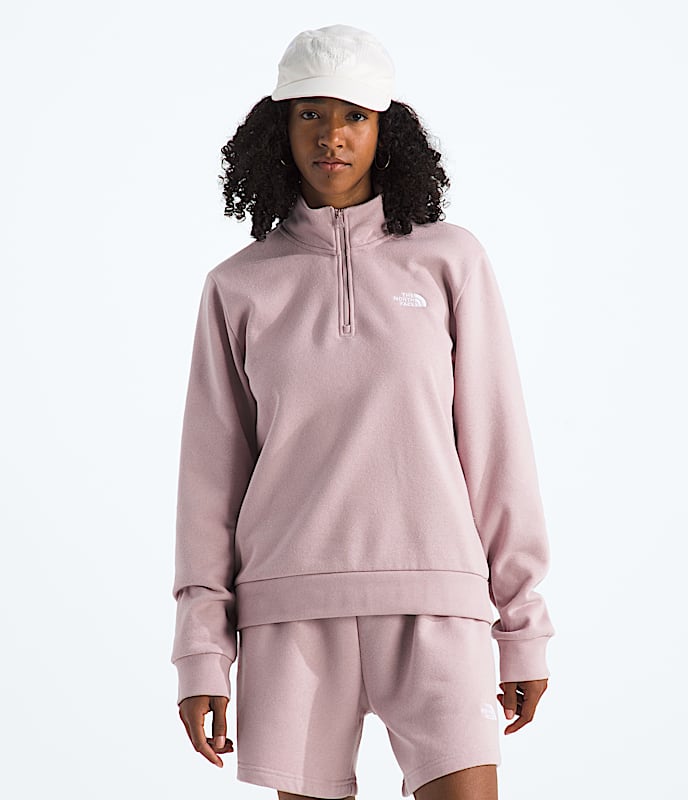 Haut 1/4 zippé simple Dome pour femme