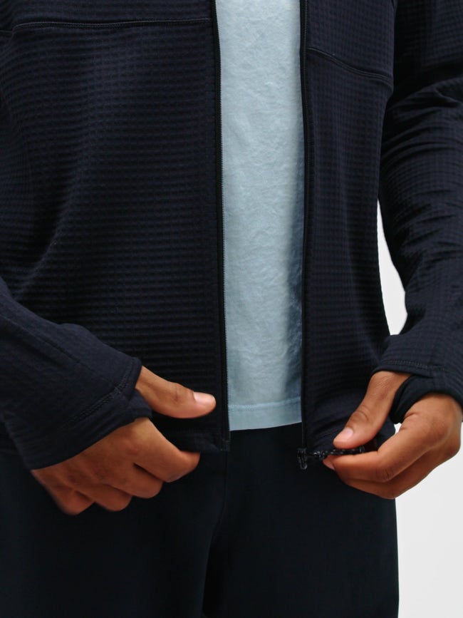 Veste à capuche Trail Polartec® Power Grid™ pour homme