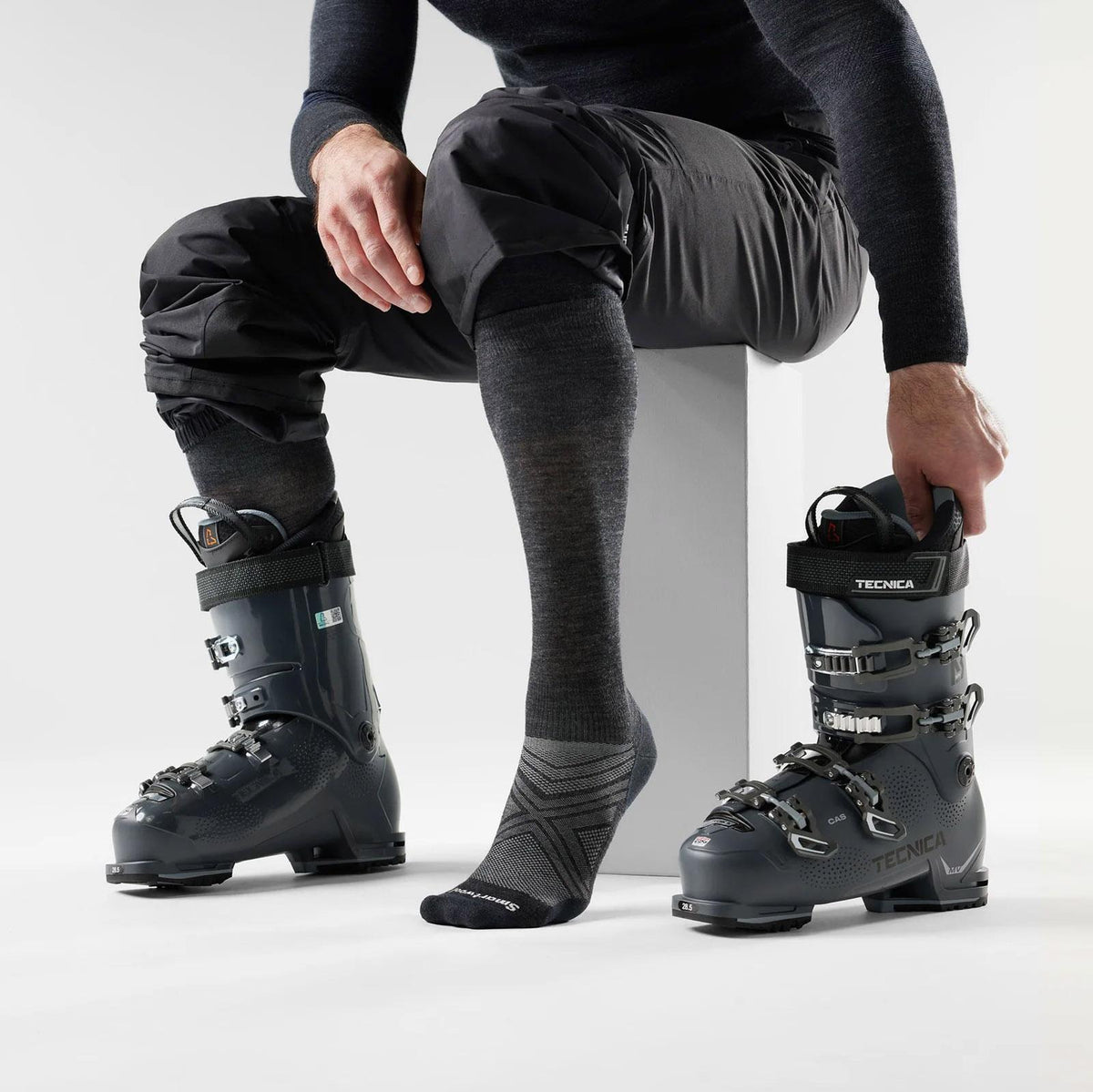 Chaussettes de ski Smartwool Zero Cushion Extra Stretch Over The Calf - Homme