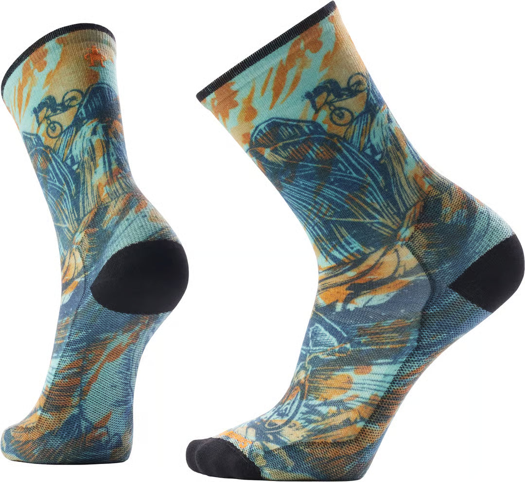 Chaussettes Bike Zero Cushion Rugged Ride Print pour homme