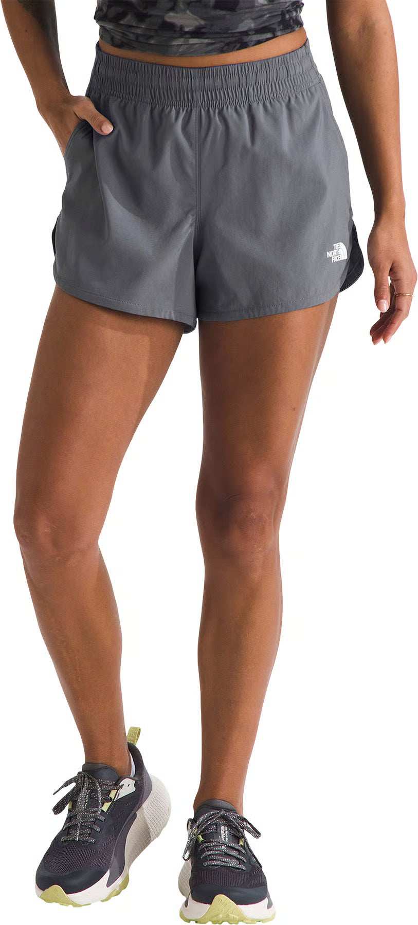 Short tissé flexible 3'' - Femme