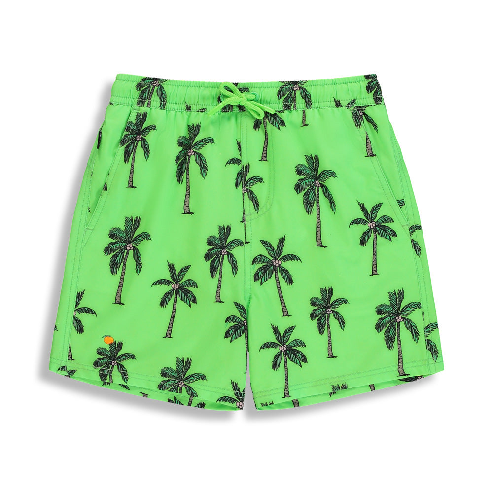 Palm Swimshorts Neon Green Kidz