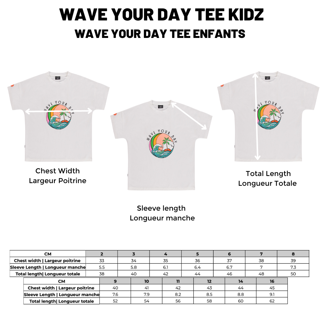 Wave Your Day Tee Marl Toucan Kidz
