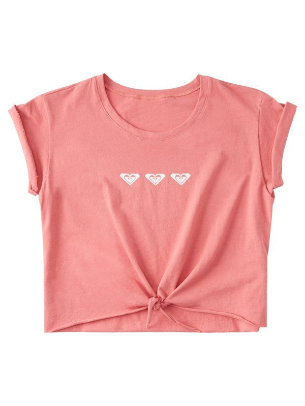 TRIPLE LOVE TIE FRONT T-SHIRT