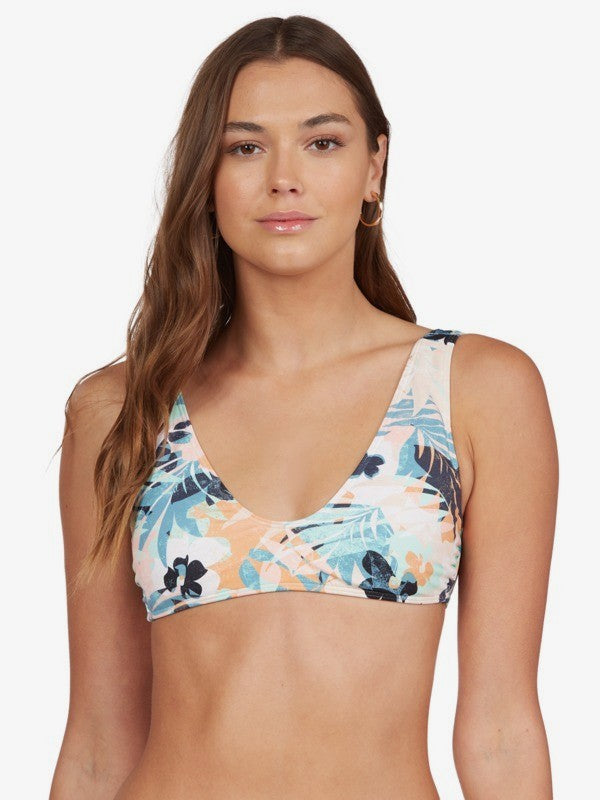 PRINTED BEACH CLASSIC ELONGATED TRIANGLE BIKINI TOP