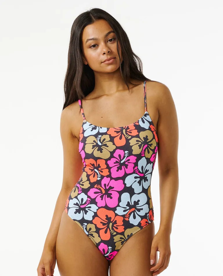 Hibiscus heat cheeky one piece