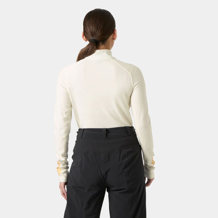 Couche de base demi-zip graphique mi-lourde en laine mérinos LIFA® pour femmes