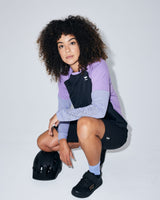 T-shirt en laine mérinos Tarn - Skyline / Bloom | Maillot de vélo pour femmes