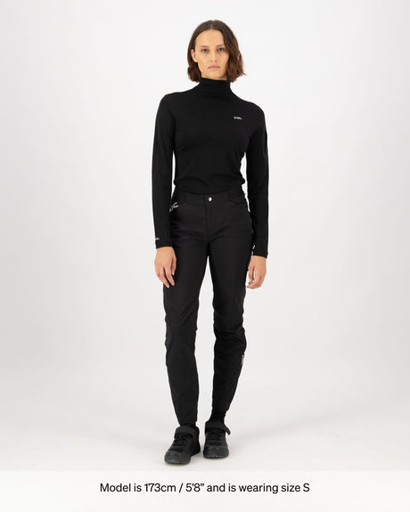 Pantalon de randonnée en mérinos Diversion - Noir | Pantalon pour femme