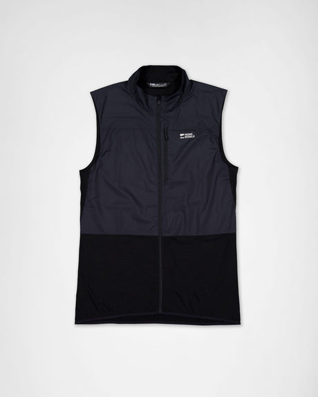 Gilet coupe-vent en mérinos Diversion - Noir | Gilet pour femme