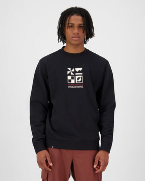 Pull Inversion Merino Crew - Noir | Homme