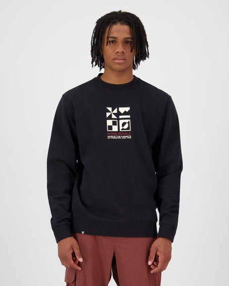Pull Inversion Merino Crew - Noir | Homme