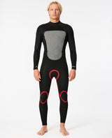 Combinaison de surf intégrale Omega 4/3 avec fermeture éclair dorsale