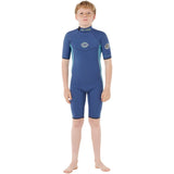 Combinaison shorty Junior Dawn Patrol 2 mm à fermeture éclair dorsale