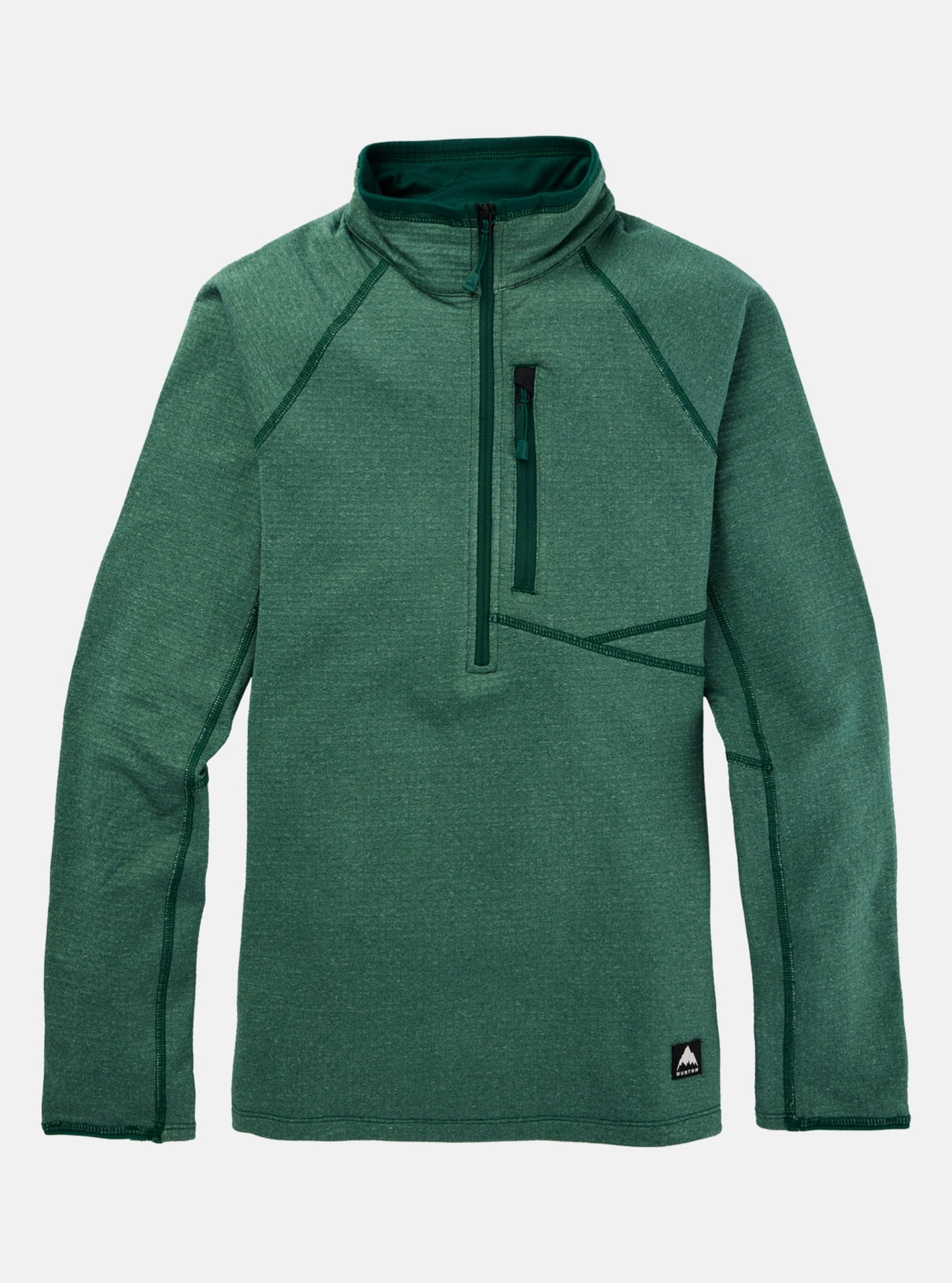 Women Stockrun Grid Half-Zip Fleece