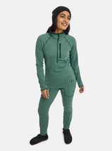 Women Stockrun Grid Half-Zip Fleece