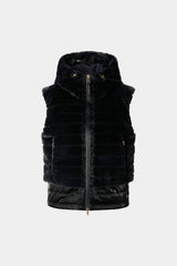 Manda gilet en duvet en fausse fourrure