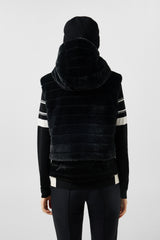 Manda gilet en duvet en fausse fourrure