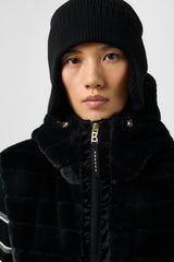 Manda gilet en duvet en fausse fourrure