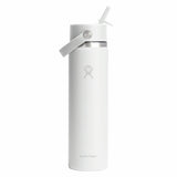 Wide Mouth Flex Straw 24 oz - Bouteille isolée avec bouchon à paille rétractable