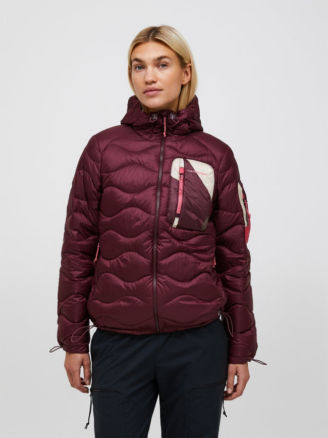 Veste à capuche en duvet utilitaire Helium AOP pour femmes