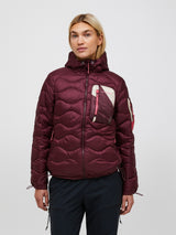 Veste à capuche en duvet utilitaire Helium AOP pour femmes