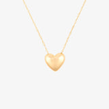 Collier pendentif perle cœur gonflé