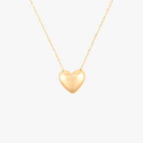 Collier pendentif perle cœur gonflé