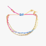 Bracelet ombre knot layered
