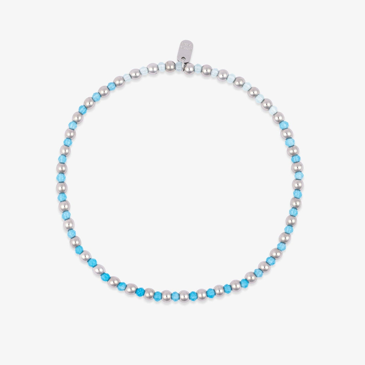 Chevillère élastique à perles et pierres