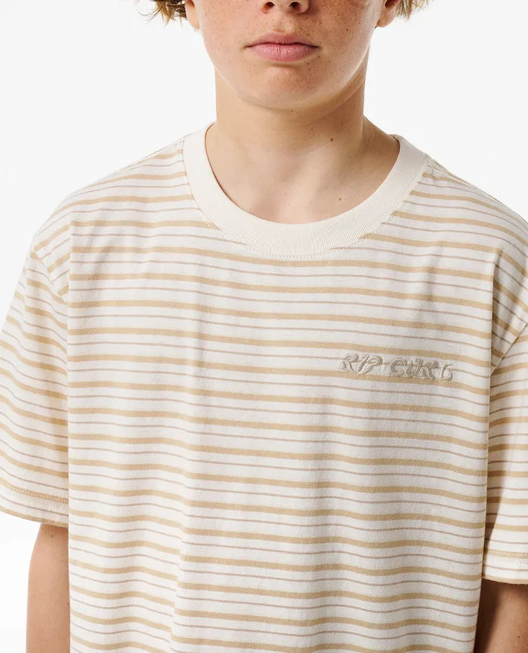 Shred revival stripe tee boy