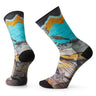 Bike Zero Cushion Wolf Print Crew Socks